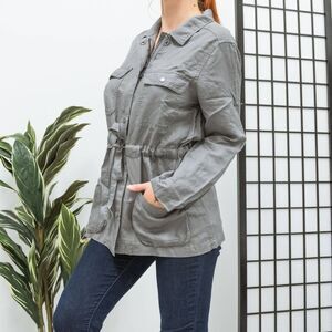 Nicole Miller Army Ripstop Cargo Jacket